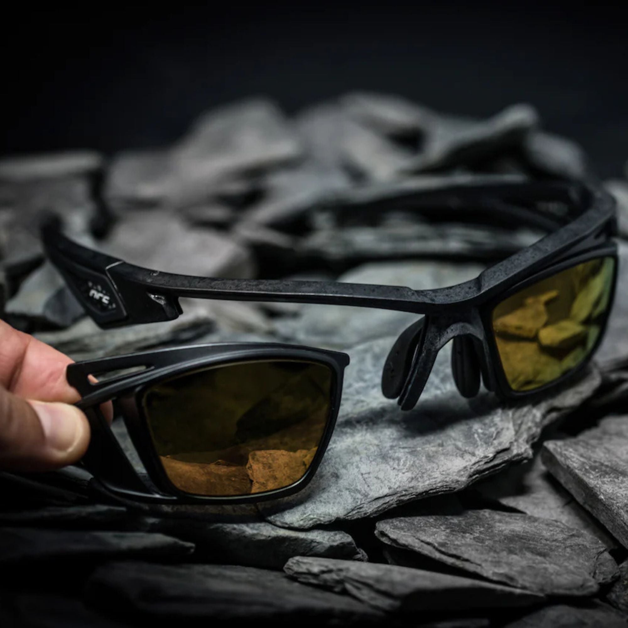 X5.VE.BK + OSS - Montatura Half Frame con supporto ottico per lenti graduate