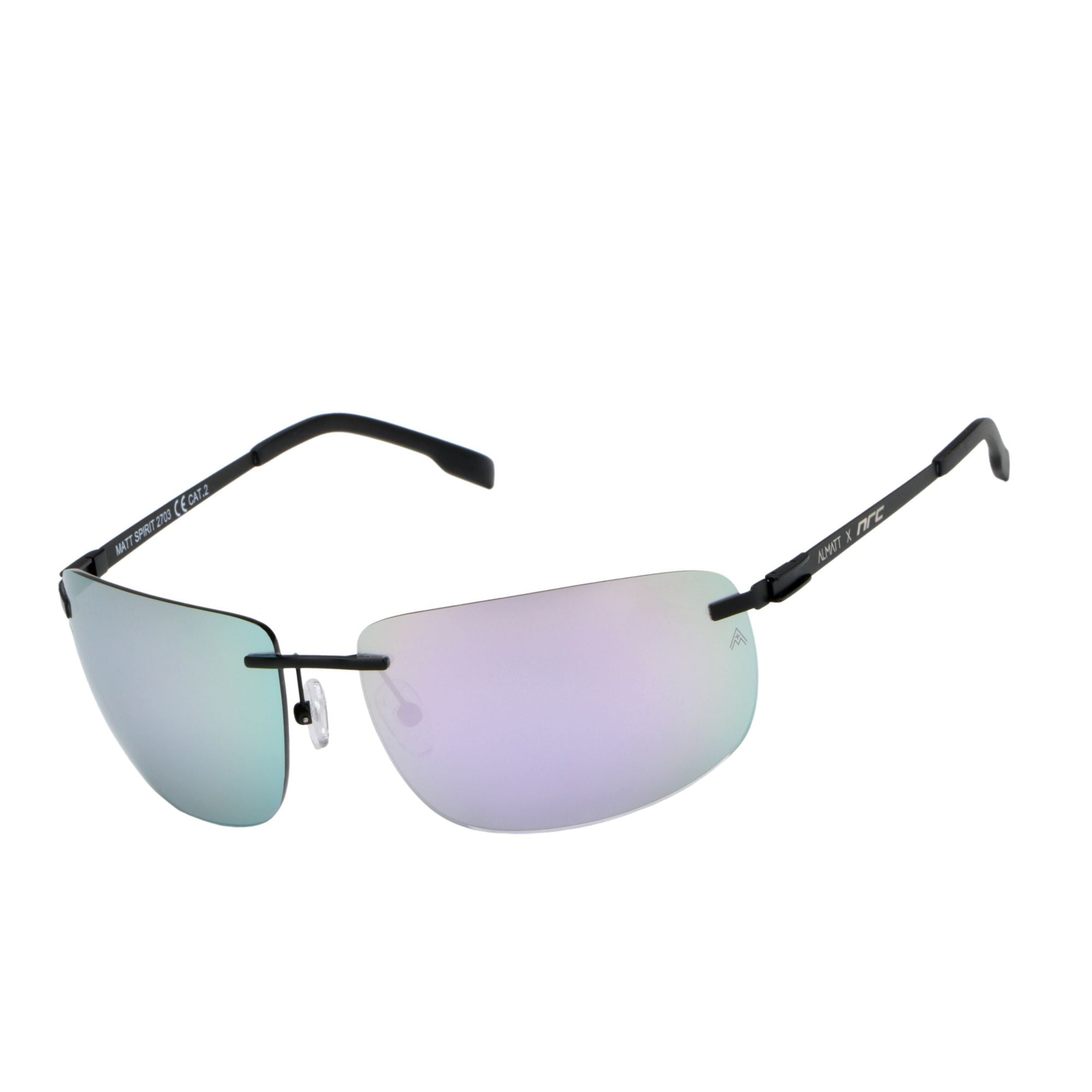 MATT SPIRIT WHITE – Occhiali da sole lifestyle rimless con lenti ALMATT® opache