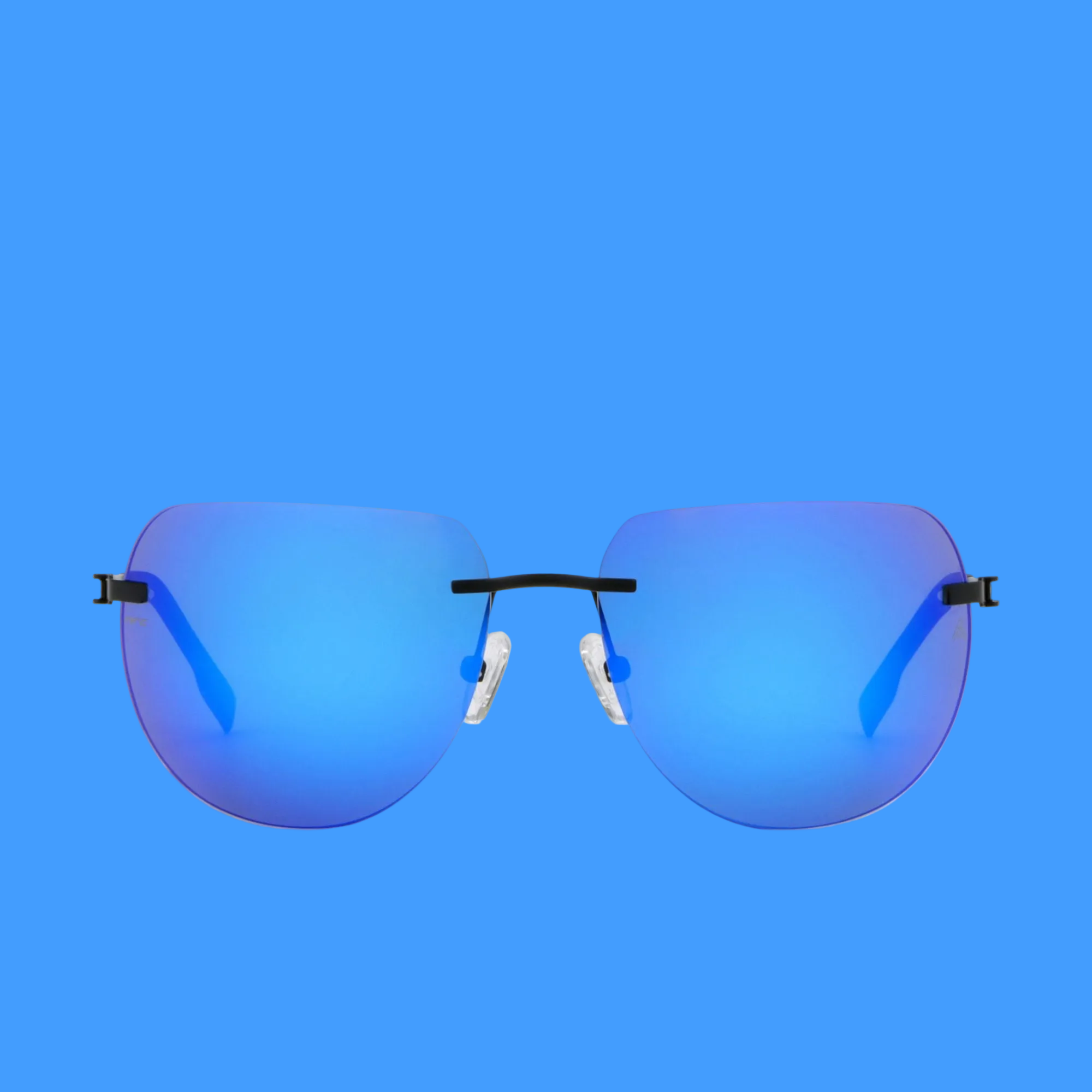 SOUL MATT BLUE – Occhiali Rimless Ultralight con Lenti ALMATT® Opache