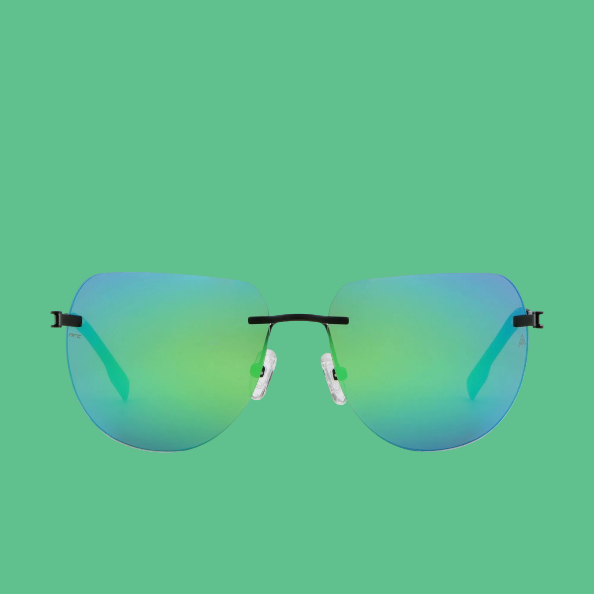 SOUL MATT GREEN – Occhiali Rimless Ultralight con Lenti ALMATT® Opache