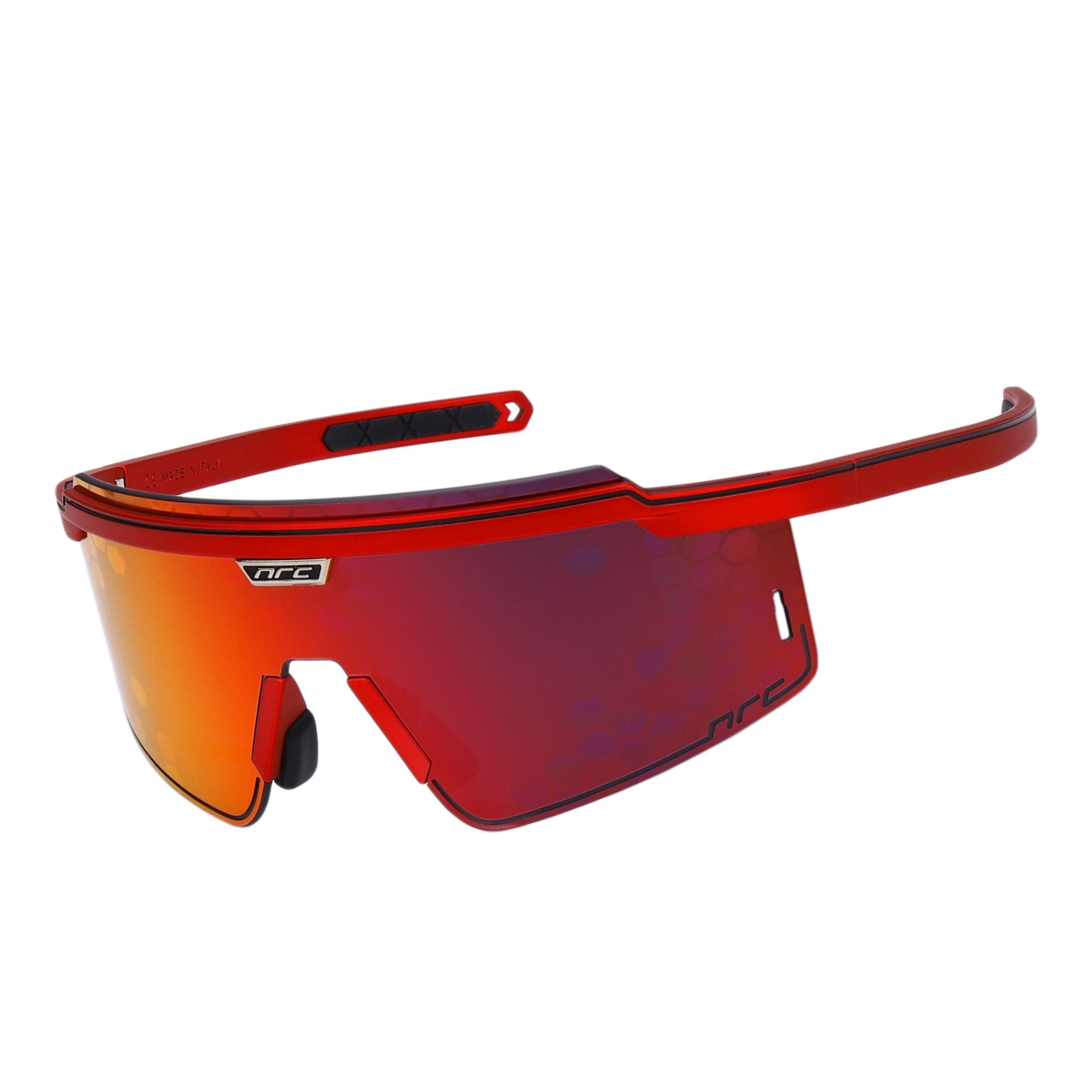 LUXE.65.ROSSO LINEANERA - Occhiali Luxury Sport con lenti ALMATT® opache