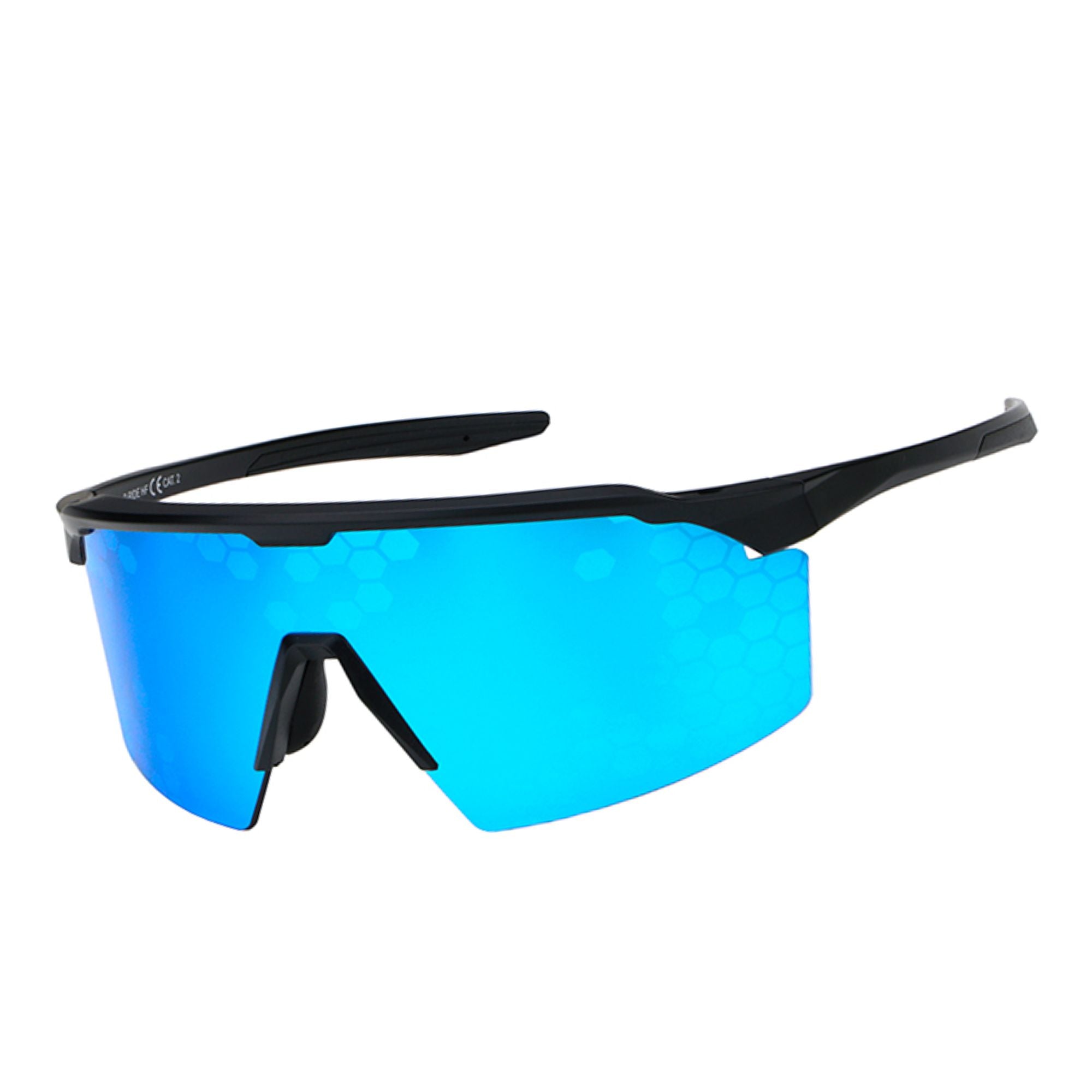 P-RIDE HF BLU – Occhiali sportivi leggeri con lenti ALMATT® opache