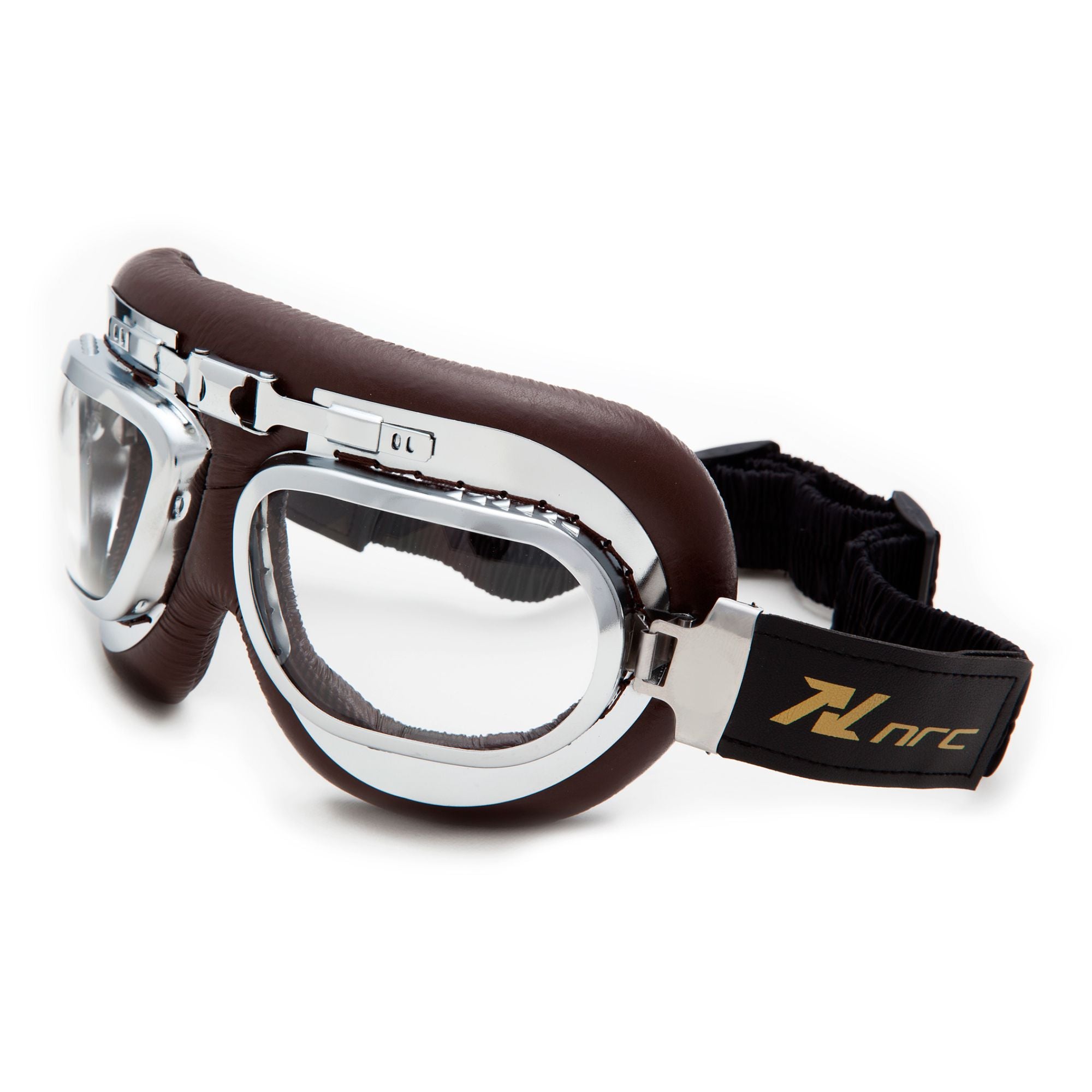 R5 Maschera Moto Vintage - Lenti Trasparenti